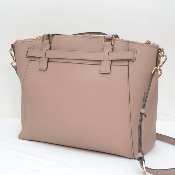 Michael Kors Large Leather Hamilton Traveler Satchel Pre Owned - Picture 4 of 9